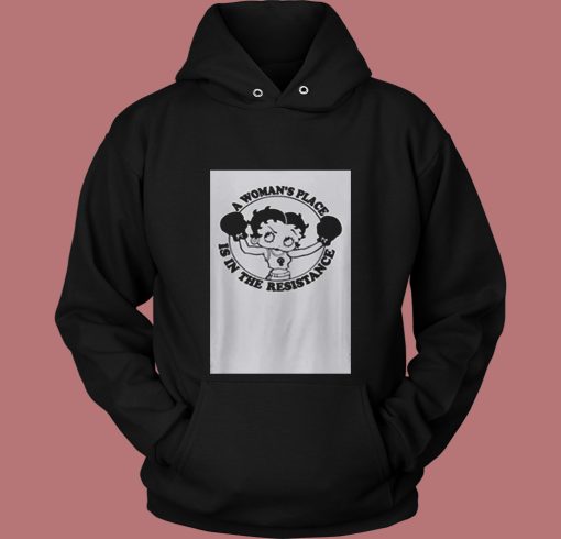 Cute Feminist Af Betty Boop 80s Hoodie Cute Feminist Af Betty Boop 80s Hoodie