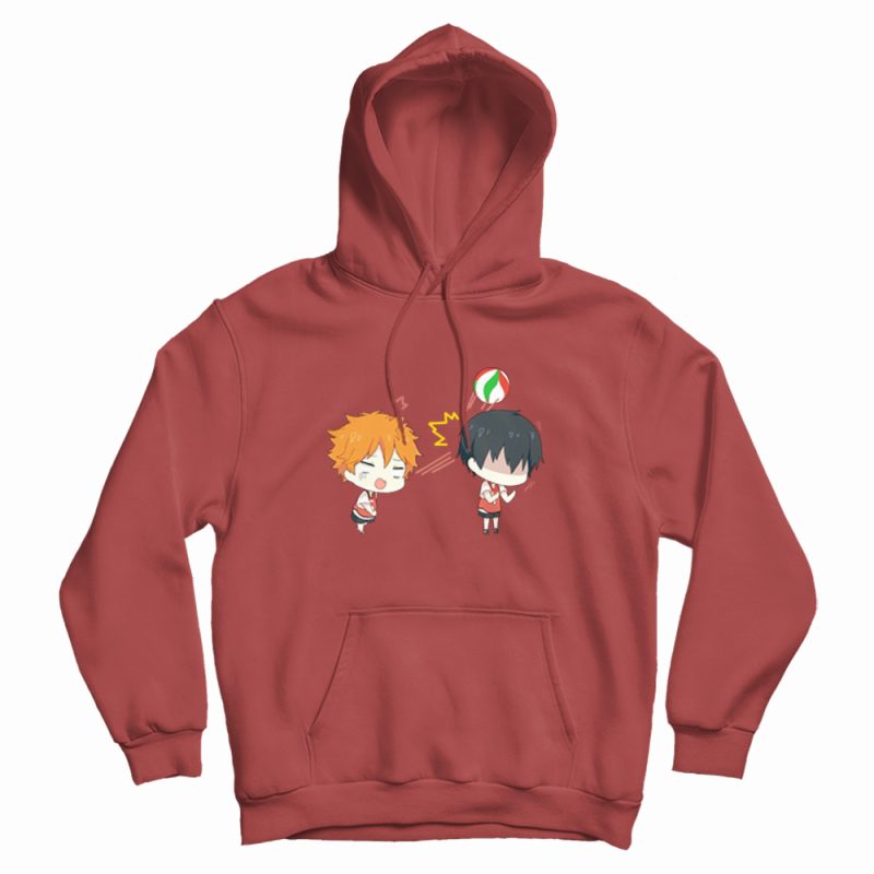 Cute Kageyama and Hinata Shouyou Chibi Hoodie Cute Kageyama and Hinata Shouyou Chibi Hoodie