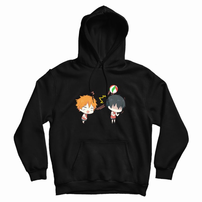 Cute Kageyama and Hinata Shouyou Chibi Hoodie Cute Kageyama and Hinata Shouyou Chibi Hoodie