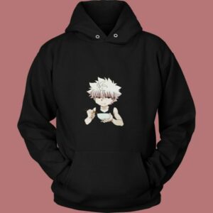 Cute Killua Zoldyck Hunter X Hunter Funny Meme Manga Baka Otaku 80s Hoodie 2