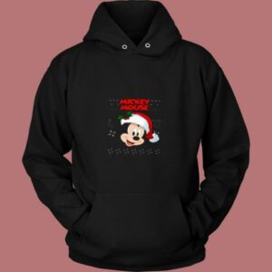 Cute Mickey Mouse Santa Christmas 80s Hoodie 2