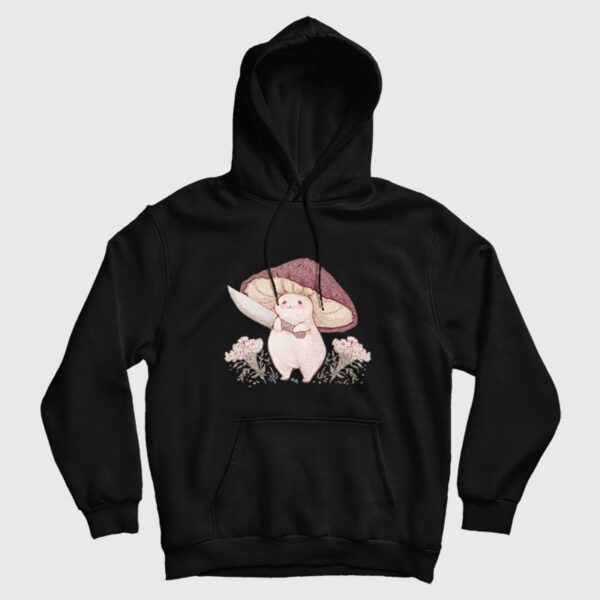 Cute Mushroom With a Knife Hoodie