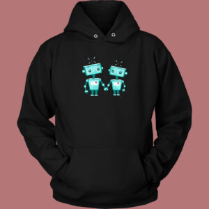 Cute Robot Hoodie Style