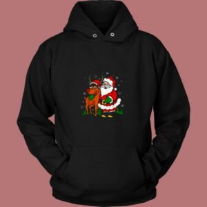 Cute Santa Christmas Vintage 80s Hoodie