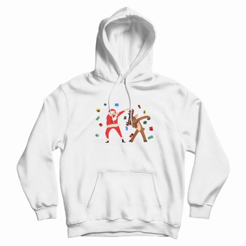 Dabbing Deer Santa Christmas Hoodie Dabbing Deer Santa Christmas Hoodie