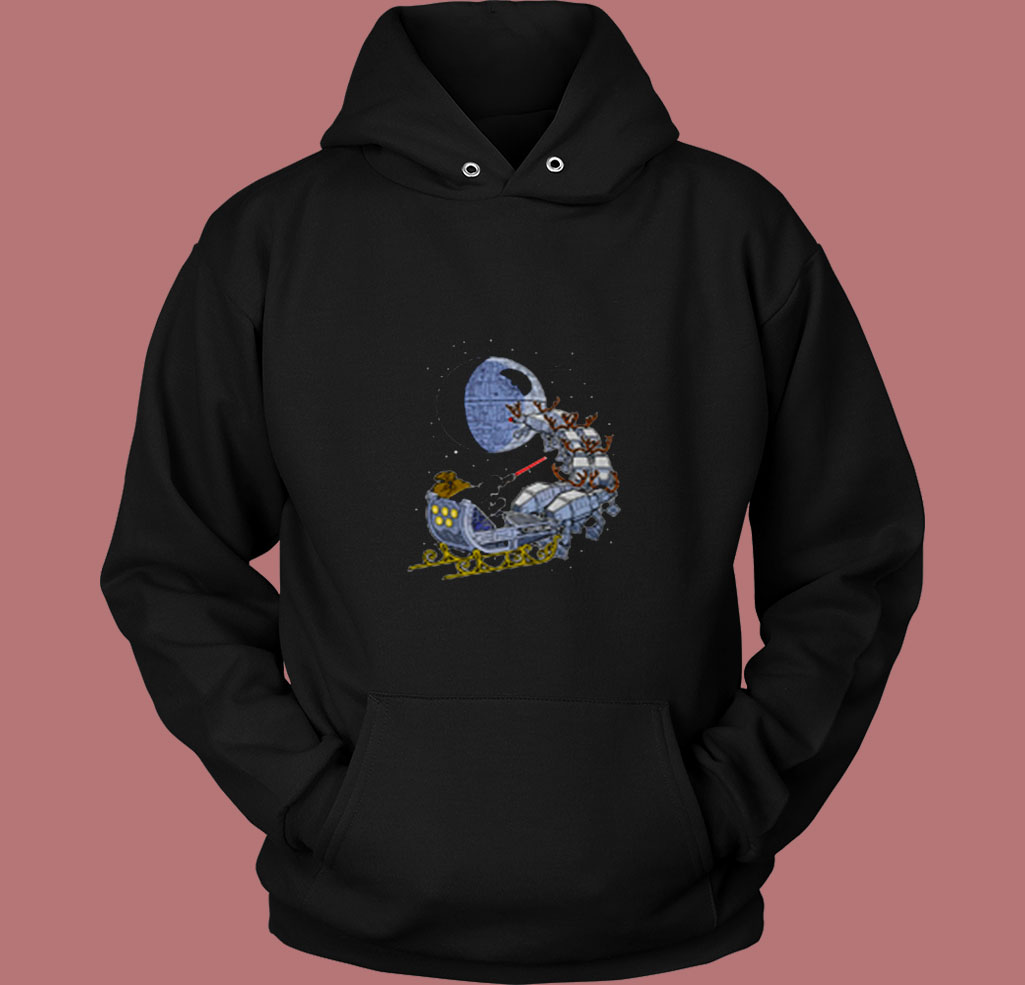 Darth Vader Christmas Sleigh Star Wars 80s Hoodie Darth Vader Christmas Sleigh Star Wars 80s Hoodie