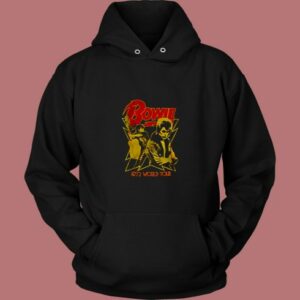 David Bowie 1972 World Tour 80s Hoodie 2