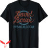 David Bowie Tour T-Shirt 1978 World Tour Logo Guitar