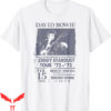 David Bowie Tour T-Shirt Radio City Guitar Sketch Lyric