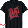 David Bowie Tour T-Shirt Rebel Rebel Lightning Lyric