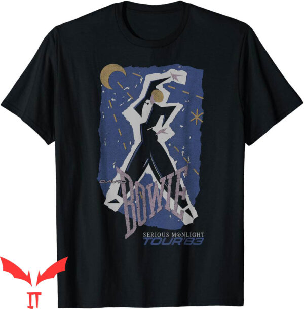 David Bowie Tour T-Shirt Serious Moonlight 1983 Tour