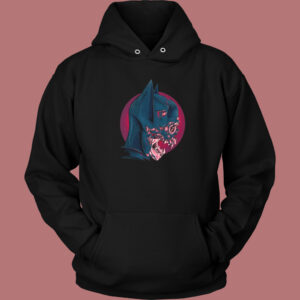 Dead Bat Head Graphic Hoodie Style