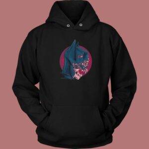 Dead Bat Head Graphic Hoodie Style