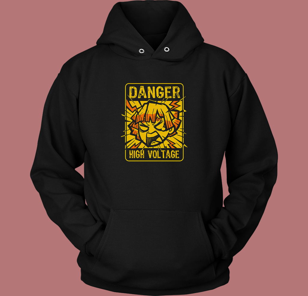 Demon Slayer Zenitsu High Voltage Hoodie Style Demon Slayer Zenitsu High Voltage Hoodie Style