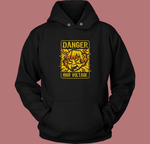 Demon Slayer Zenitsu High Voltage Hoodie Style Demon Slayer Zenitsu High Voltage Hoodie Style