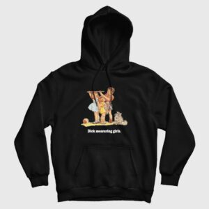 Dick Measuring Girls Hoodie Vintage