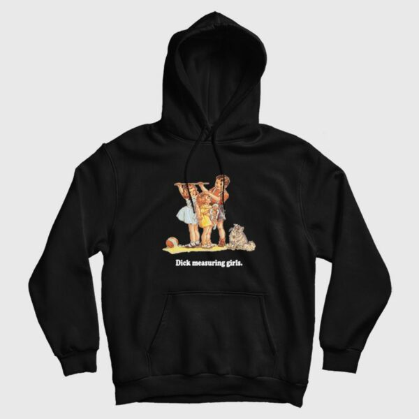 Dick Measuring Girls Hoodie Vintage