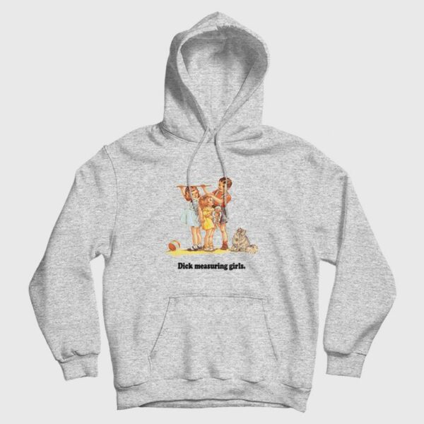 Dick Measuring Girls Hoodie Vintage