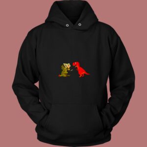 Dinosaur Rhino Reading 80s Hoodie Dinosaur Rhino Reading 80s Hoodie