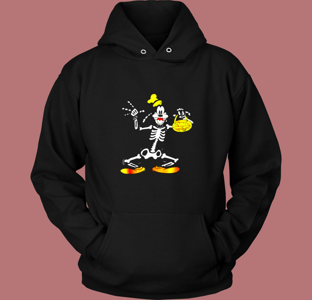 Disney Goofy Skeleton Halloween Vintage Hoodie Disney Goofy Skeleton Halloween Vintage Hoodie