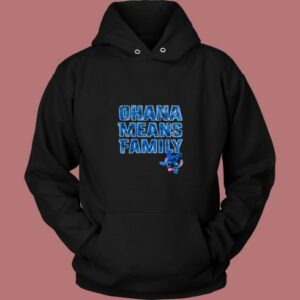 Disney Ohana Means Family Unisex 80s Hoodie 2