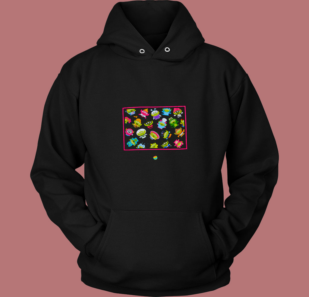 Disney Pixar Alien Remix Frame 80s Hoodie Disney Pixar Alien Remix Frame 80s Hoodie