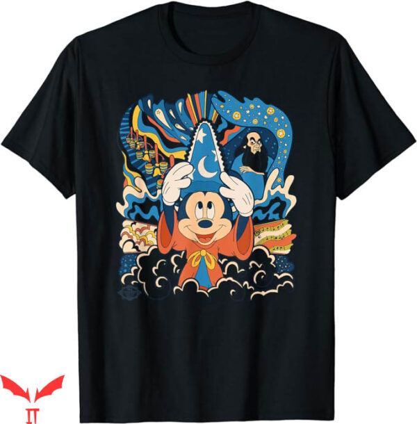 Disneyland Themed T-Shirt Fantasia Mickey Mouse Trending