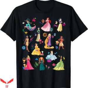 Disneyland Themed T-Shirt Princess Magical Print T-Shirt