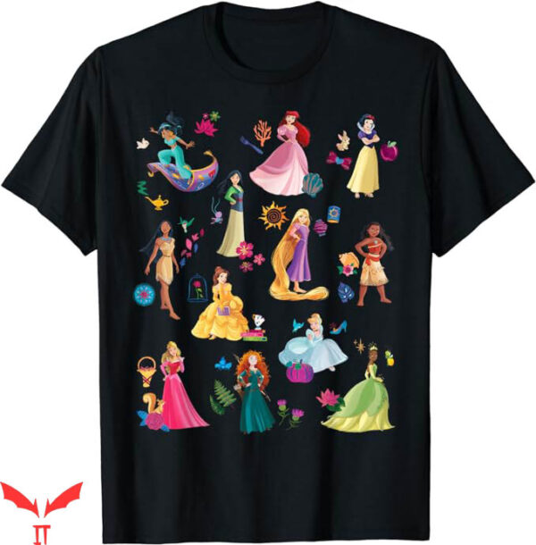 Disneyland Themed T-Shirt Princess Magical Print T-Shirt