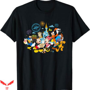 Disneyland Themed T-Shirt Walt Disney World 50th Anniversary