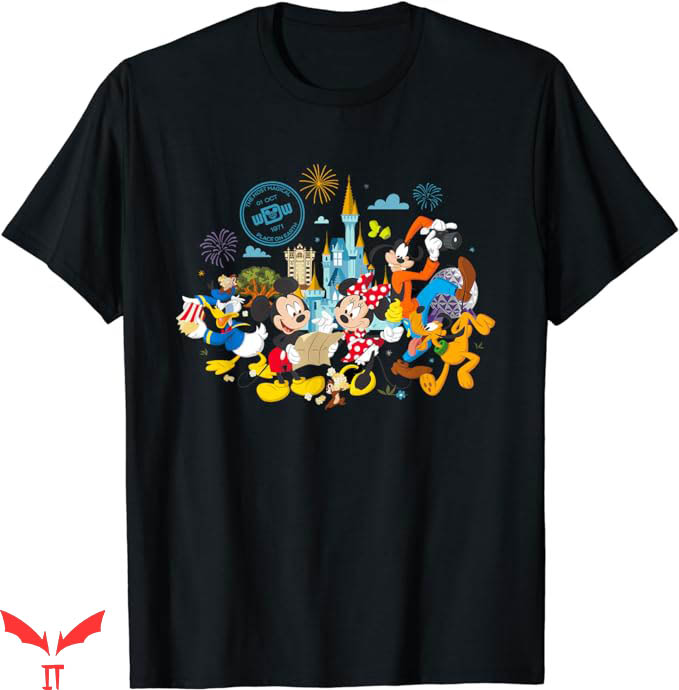 Disneyland Themed T-Shirt Walt Disney World 50th Anniversary