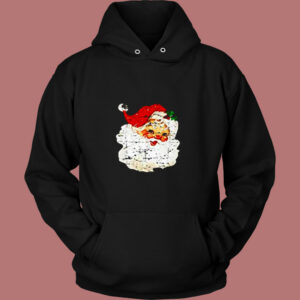 Distressed Vintage Santa Claus 80s Hoodie
