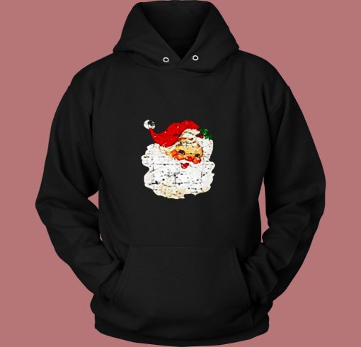 Distressed Vintage Santa Claus 80s Hoodie Distressed Vintage Santa Claus 80s Hoodie