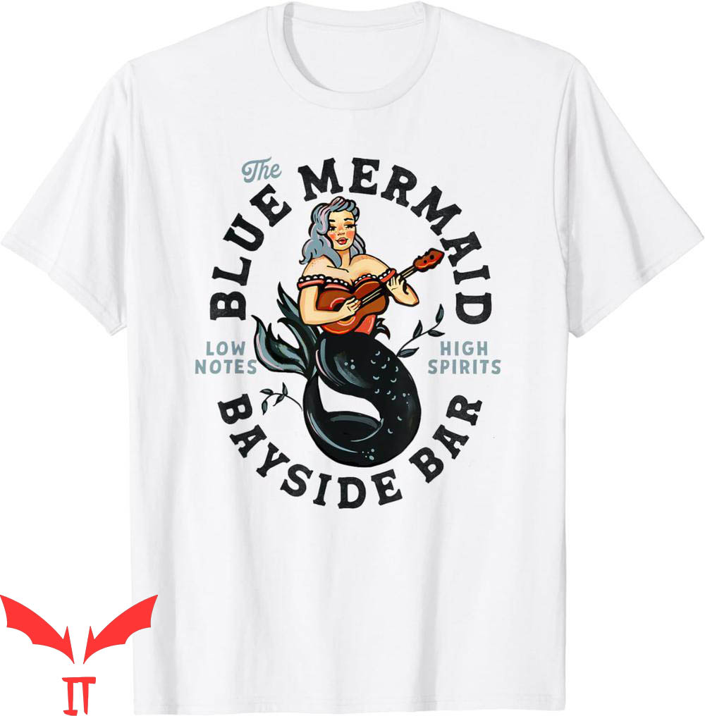 Dive Bar Club T-Shirt Sailor Mermaid Tattoo Guitar Playing Dive Bar Club T-Shirt Sailor Mermaid Tattoo Guitar Playing