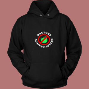 Doctors Against Apples Funny Vintage Hoodie
