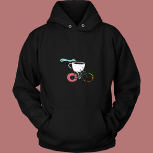 Donuts Coffee Bicycle 80s Hoodie