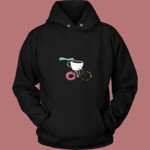 Donuts Coffee Bicycle 80s Hoodie