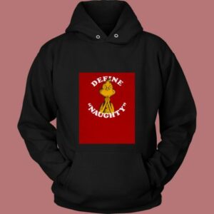 Dr Seuss Define Naughty Grinch 80s Hoodie