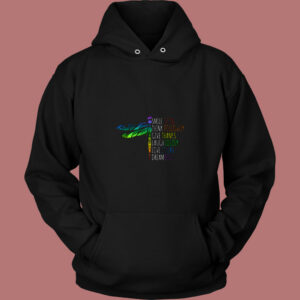 Dragonfly Quote 80s Hoodie
