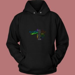 Dragonfly Quote 80s Hoodie
