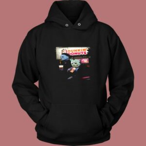 Drink Dunkin’ Donuts Michael Myers And Jason Voorhees Vintage Hoodie