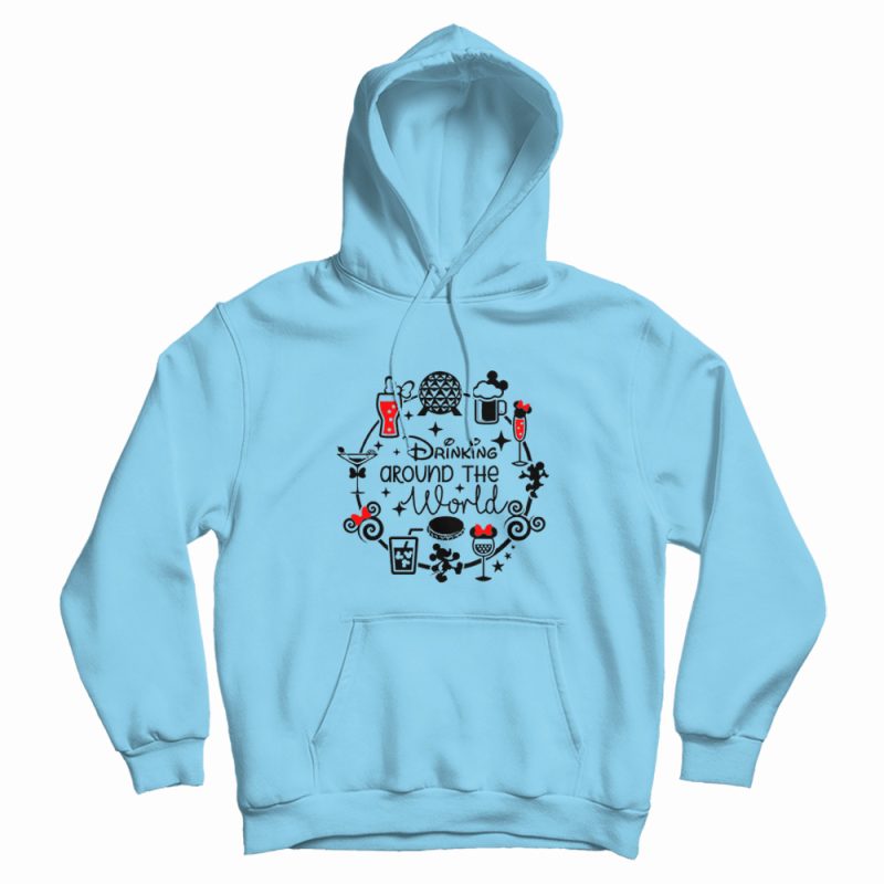 Drinking Around The World Funny Hoodie Drinking Around The World Funny Hoodie