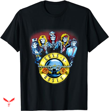 Guns N Roses Vintage T-shirt Skeletons Bullets Guns N Roses Vintage T-shirt Skeletons Bullets