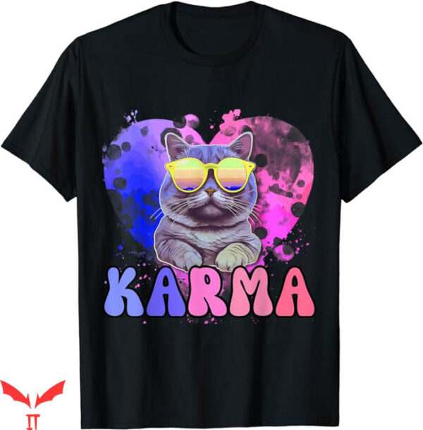 Instant Karma Nike T-Shirt Letters Pink Concert Summer Shirt