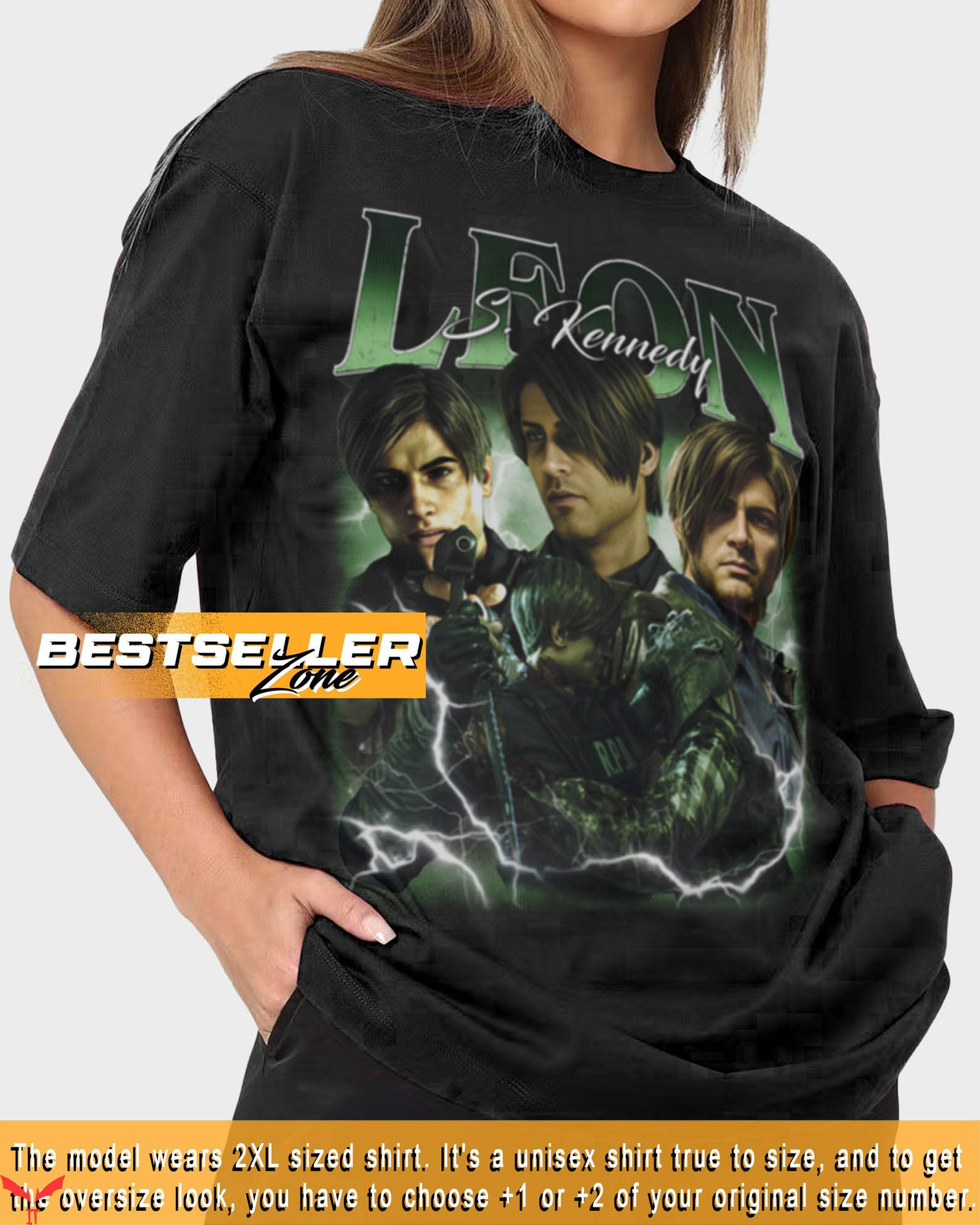 Leon Kennedy T-Shirt Character T-Shirt Trending Leon Kennedy T-Shirt Character T-Shirt Trending