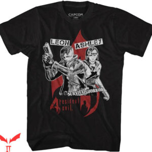Leon Kennedy T-Shirt Gaming Leon Ashley Survival Horror