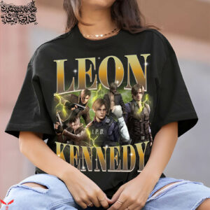 Leon Kennedy T-Shirt Green Thunder Power T-Shirt Trending