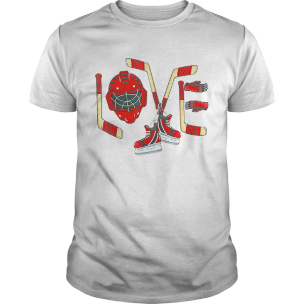 Love Ice Hockey Valentines Day shirt