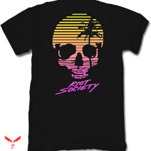 Mac Riot T-shirt Sunset Palm Skull
