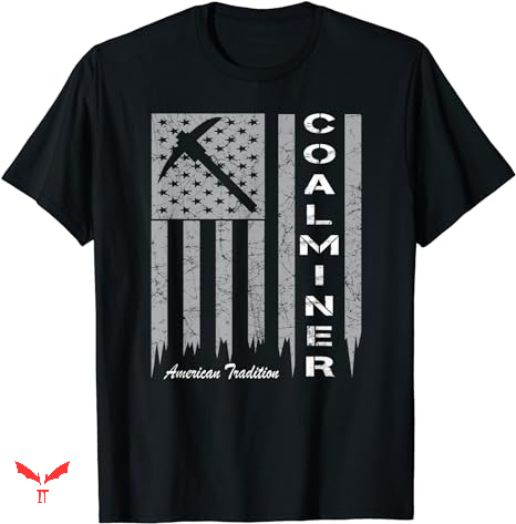 Miners T-shirt American Flag Miners T-shirt American Flag